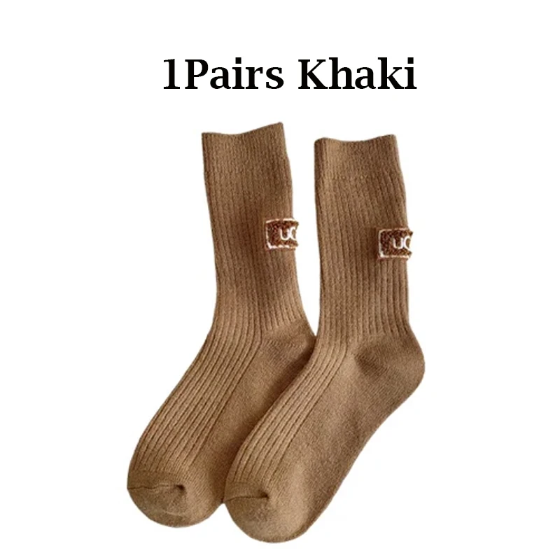 1/2/3/4/5 أزواج الخريف الشتاء الدافئة جوارب مبطنة...