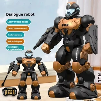 RC Robot Toy programmazione intelligente gesto controllato dalla voce telecomando LED Smart Dancing Robot giocattolo per bambini per regali per bambini