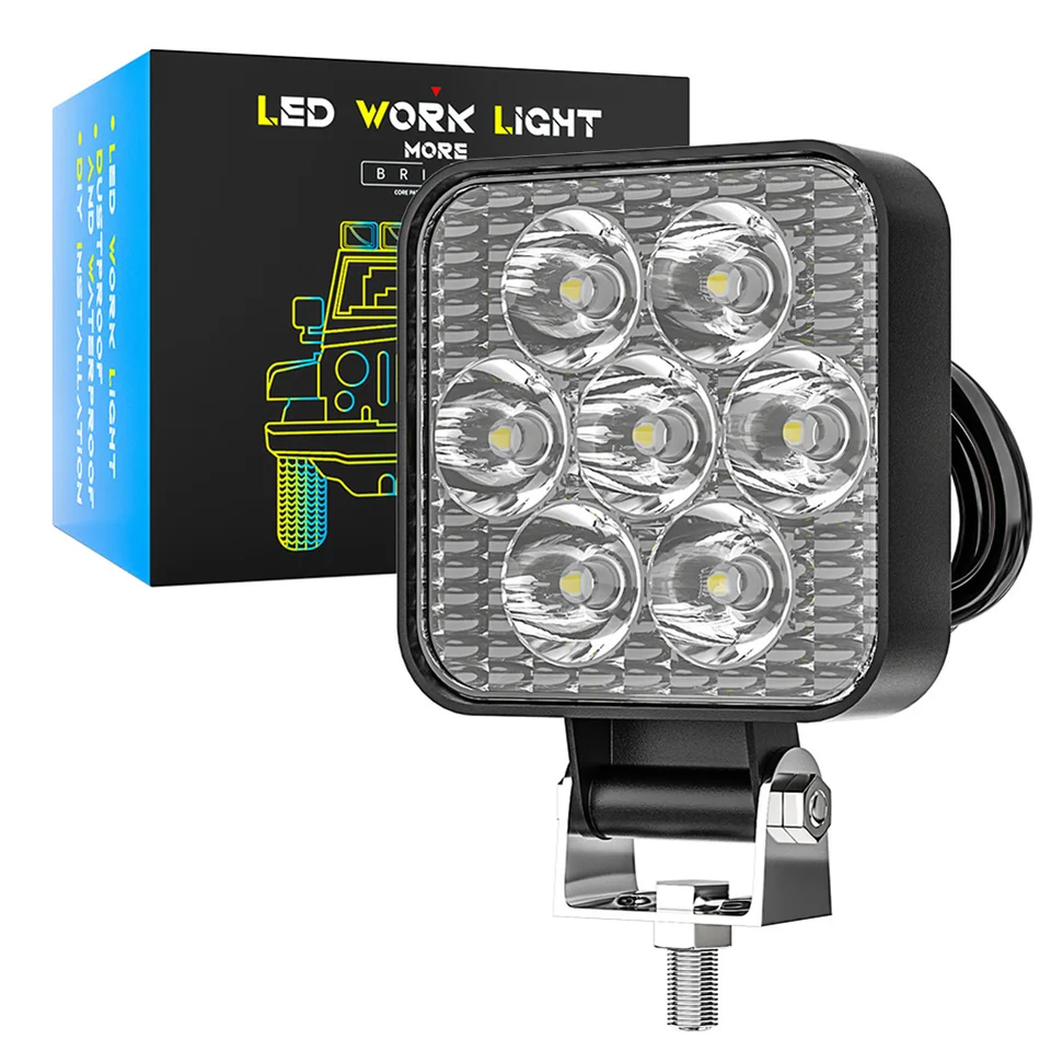 Lampe De Travail LED Étanche Pour Voiture, SUV, Camion - 18W, 1800LM, IP67, 12V - Noir - 5