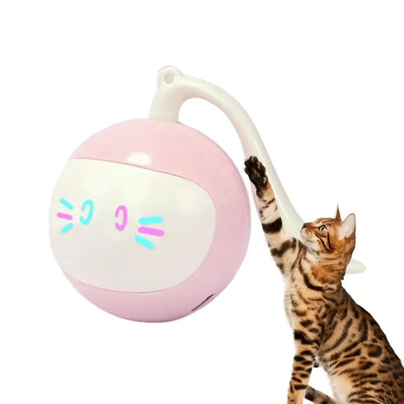 

Self Rotating Ball Cat Toy 2 In 1 Simulated Interactive Hunting Cat Toy Interactive Hunting Pet Toy Self Rotating Automatic ball