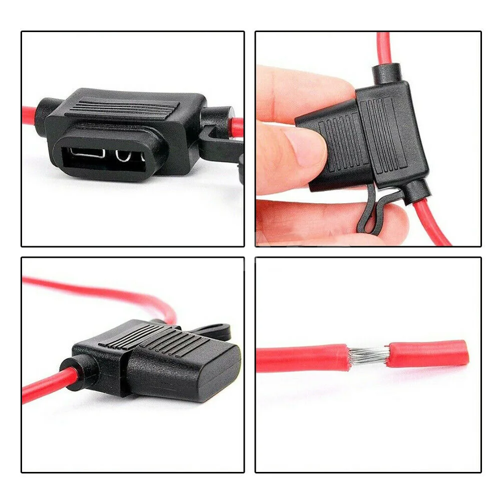 5pcs Car Fuse Holder 12V 40A Mini Blade Waterproof Sealed Fuse Box Car Socket in Line Cutoff Switch Adapter fuse holder fuse box holder