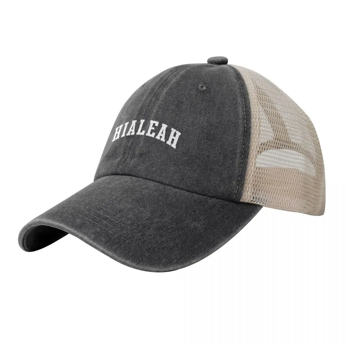 

Hialeah Cowboy Mesh Baseball Cap Beach Outing custom Hat Luxury Brand Trucker Cap Men's Caps Women's