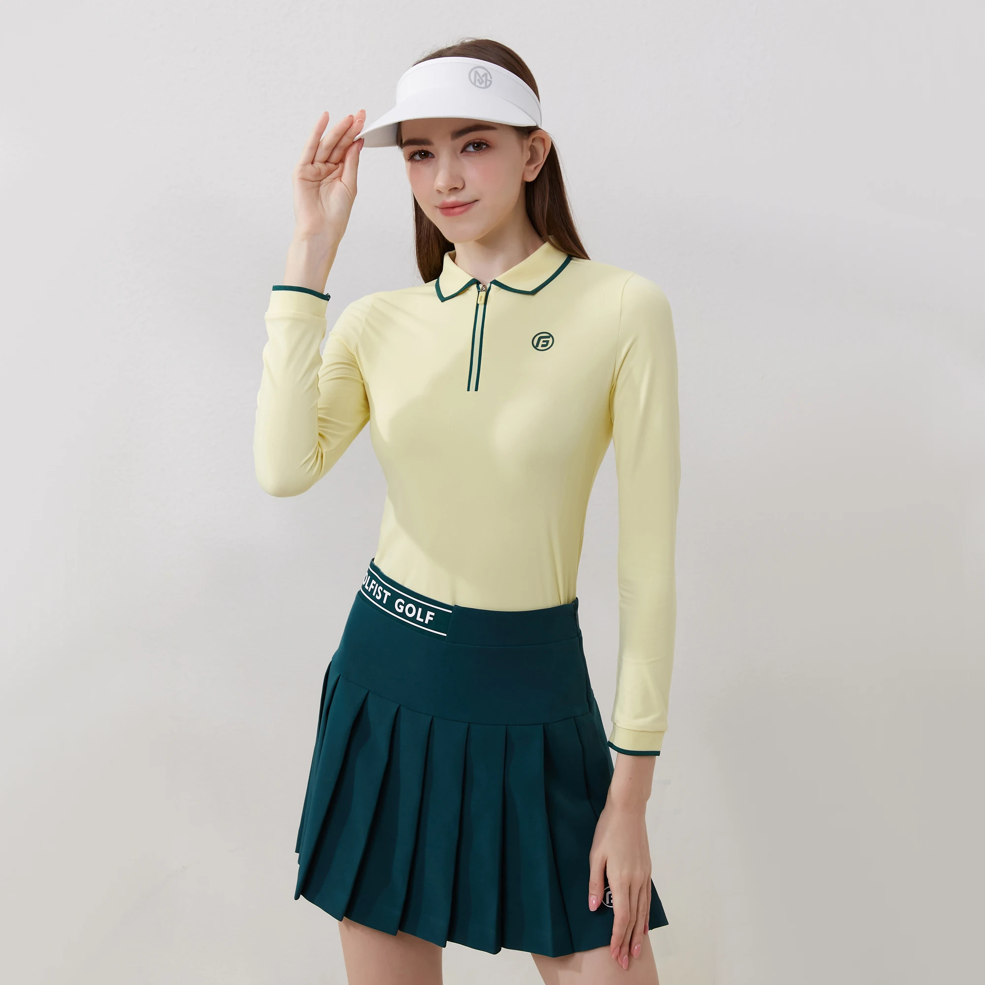 Golfist golf podzim a jaro ženy sukně elastická kauzální sportovní plisované krátký sukně s kalhot dovnitř dámy golf tenis nést