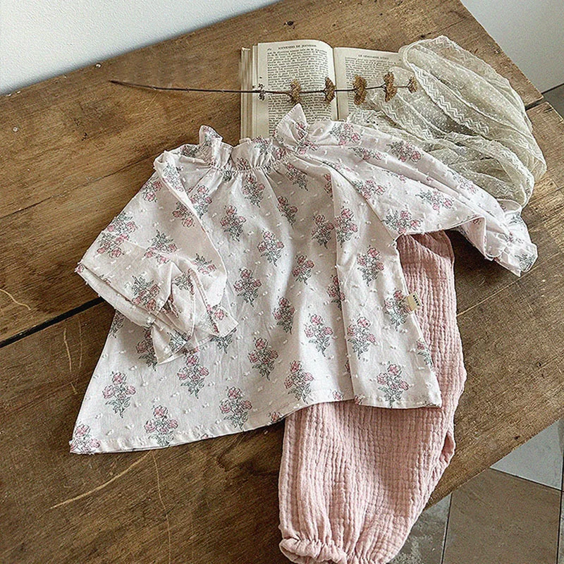 Kids Baby Girl Spring Cotton Pullover Tops