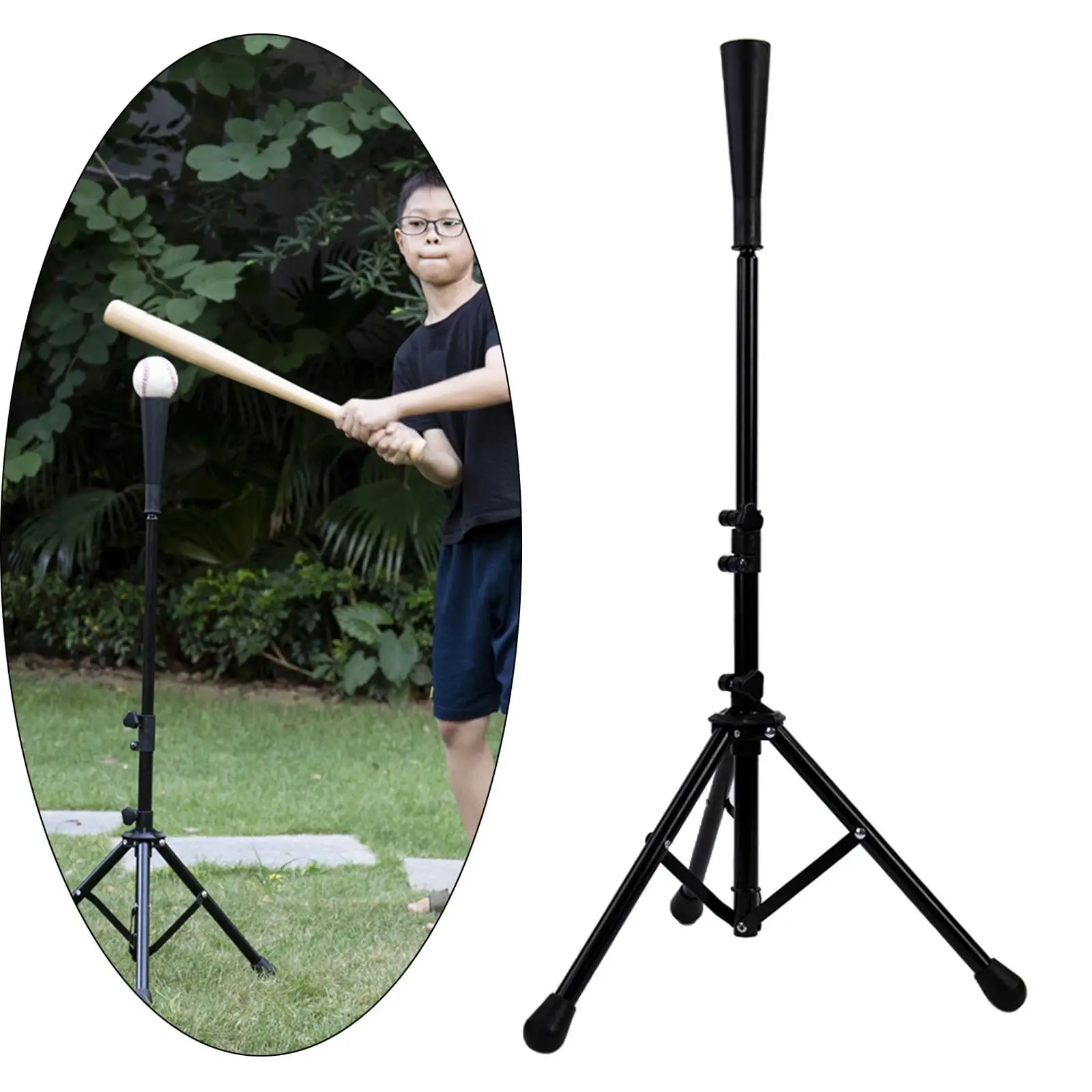Batting Tee Baseball And Softball Portable Travel, , Rolled Plastic Tee
