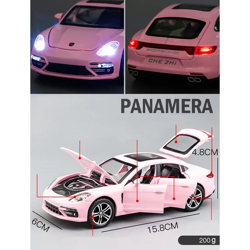 1:32 Porsche Panamera Handmade Metal Simulation Car Model For Model Car Simulation Vehicle Children's Boy Toy Car 6