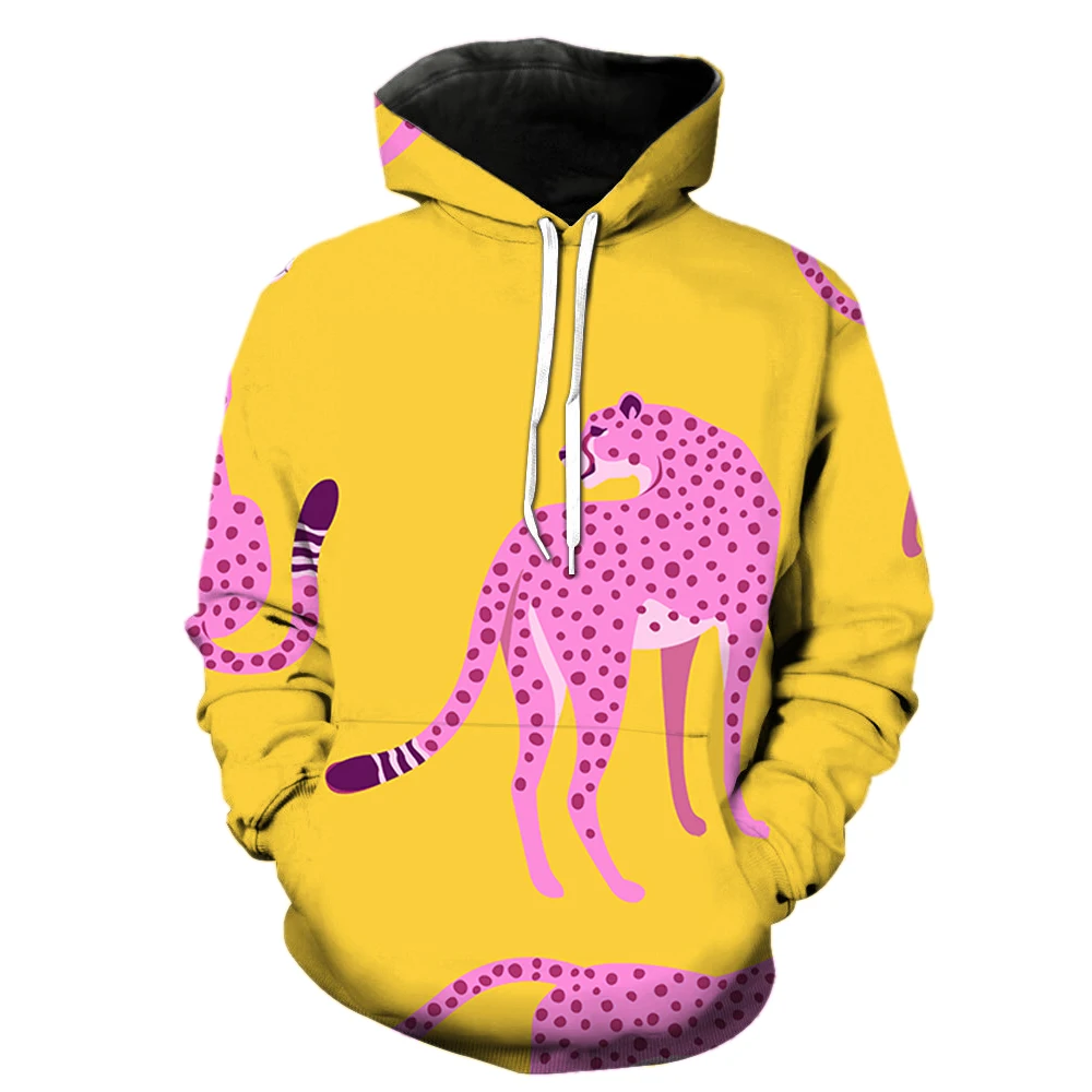 

Cartoon Animal Men's Hoodies Casual Cool 3D Print With Hood Jackets Oversized Pullover Unisex Spring Sweatshirts Long Sleeve