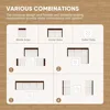 5/7Piece Wicker Patio Furniture Set,Outdoor Conversation Sectional Sofa w/Coffee Table,All-Weather Outdoor Sofa with Thick and 6