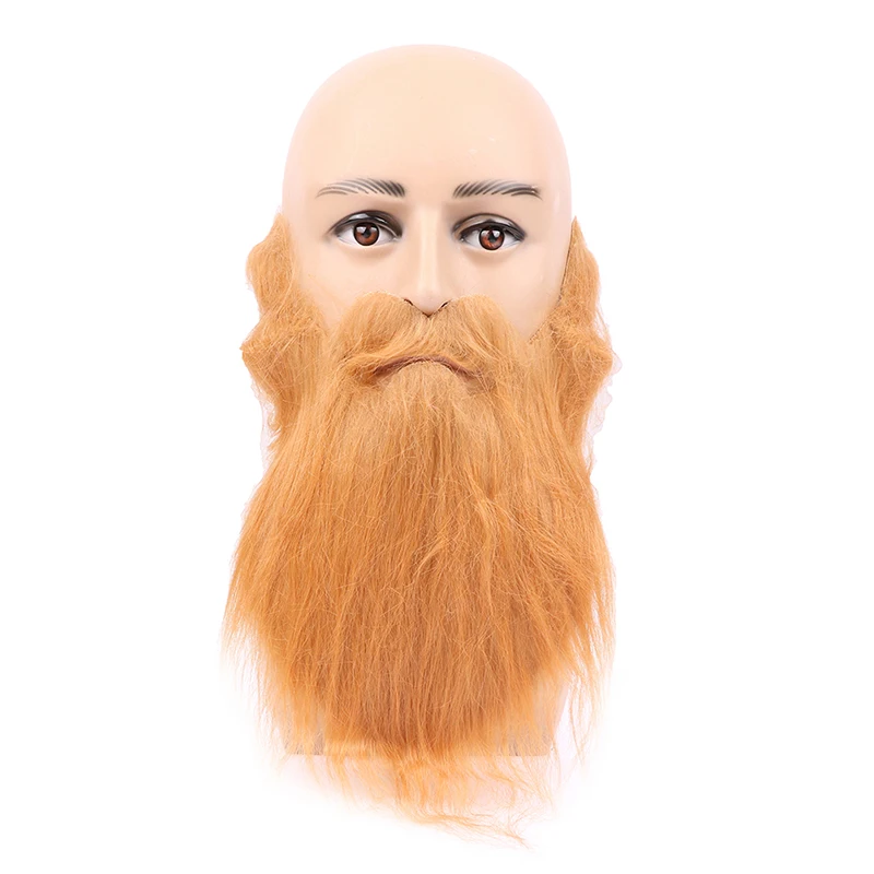 

Парик ручной работы, головные уборы, вязаные крючком усы, трикотажные украшения для Хэллоуина, мужские и женские праздничные головные уборы, борода