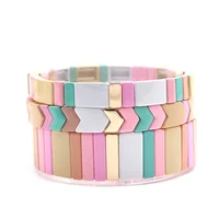 2023 Network Red Cross-border Explosive Women's Enamel Bracelet Personality Fashion DIY Bracelet Accessories 1