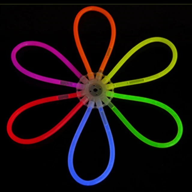 Fluorescence Light Glow Sticks Multicolor Neon Light Luminous Necklace Bracelets For Concert Event Festive Party Decor Supplies 5