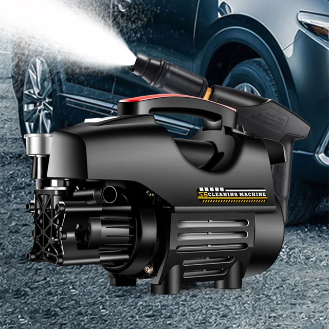 2200W 220V เครื่องฉีดน้ําแรงดันสูงอัตโนมัติ 3 S Fast Water อัพเกรดแบบพกพามือถือความดันเครื่องซักผ้าสําหรับทําความสะอาด YARD Home Use 1