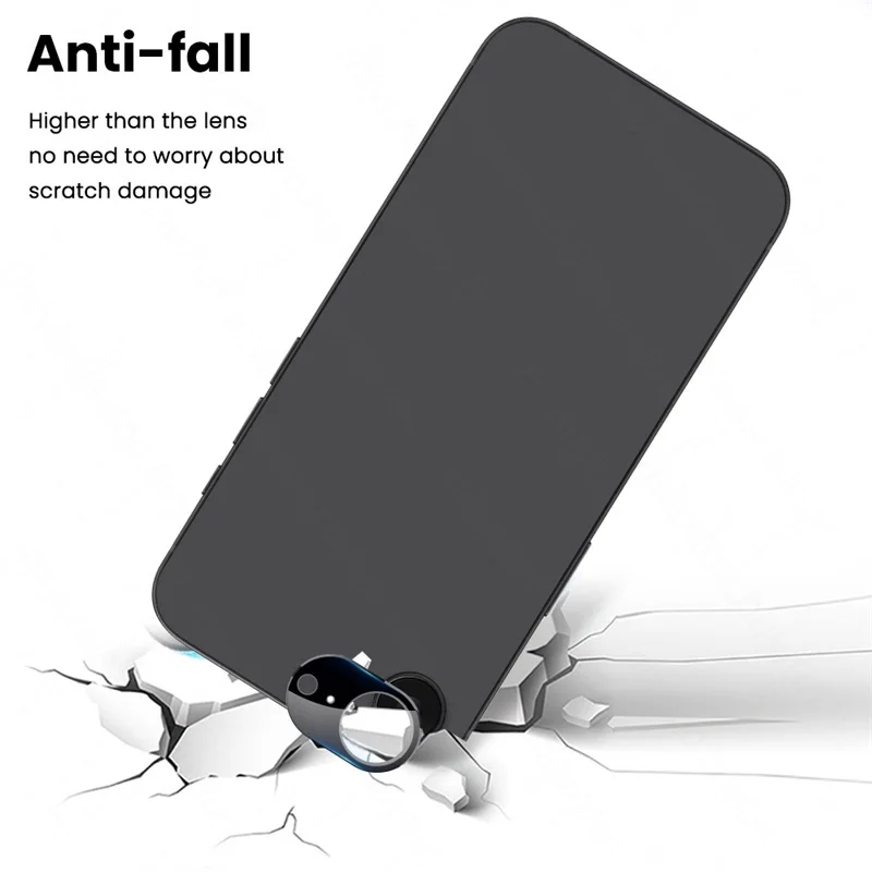 Premium 3-Piece 3D Curved Tempered Glass Camera Protector & Lens Cap Set