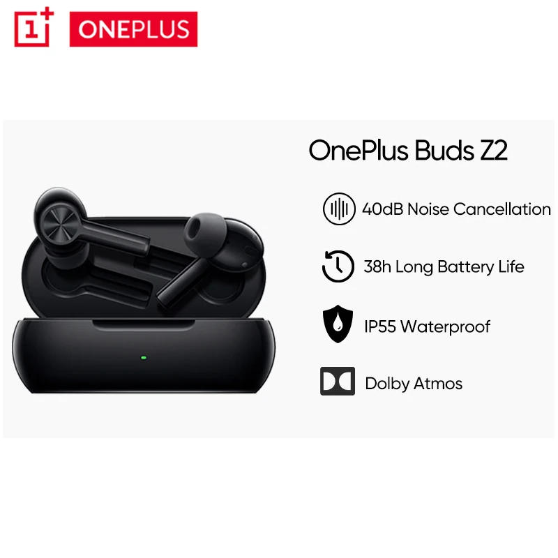 Oneplus Botões Z2 Fones De Ouvido Bluetooth 40db Cancelamento Ruído Sem