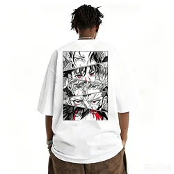 Summer Jujutsu Kaisen Anime Graphic Over - sized T - Shirt for Men - Loose Streetwear Style in Soft Pure Cotton (CMTPXY17214)