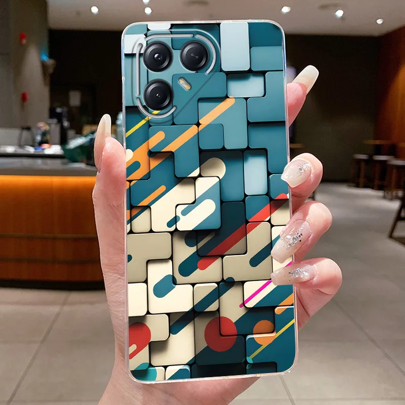 Aesthetic Luxury Soft Silicone Transparent TPU Phone Case Back Cover
