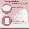 Duckbill Valves and Silicone Diaphragm Compatible with Momcozy V2/V1 Breast Pump Replacement Accessories,For Momcozy V2/V1 Parts 2