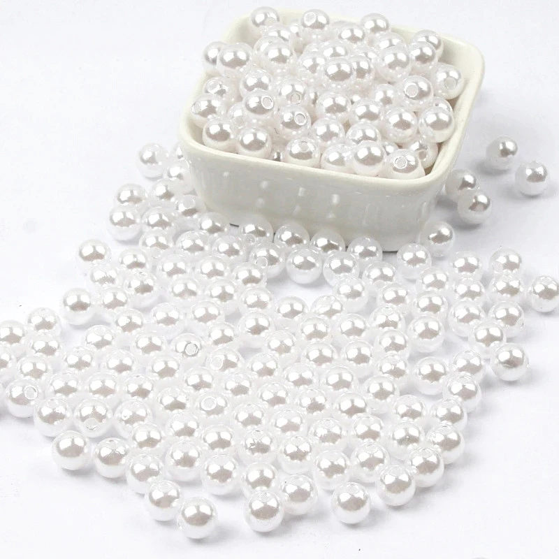 Pearl beads for Black Round Pearl Beads Various Sizes Loose Spacer Jewelry Marking Bracelet Necklace DIY Jewelry Finding