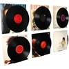 Black Vinyl Record Shelf Wall Mount 6 Pack,Vinyl Holder Wall,Acrylic Album Record Holder Display Easy To Use 2