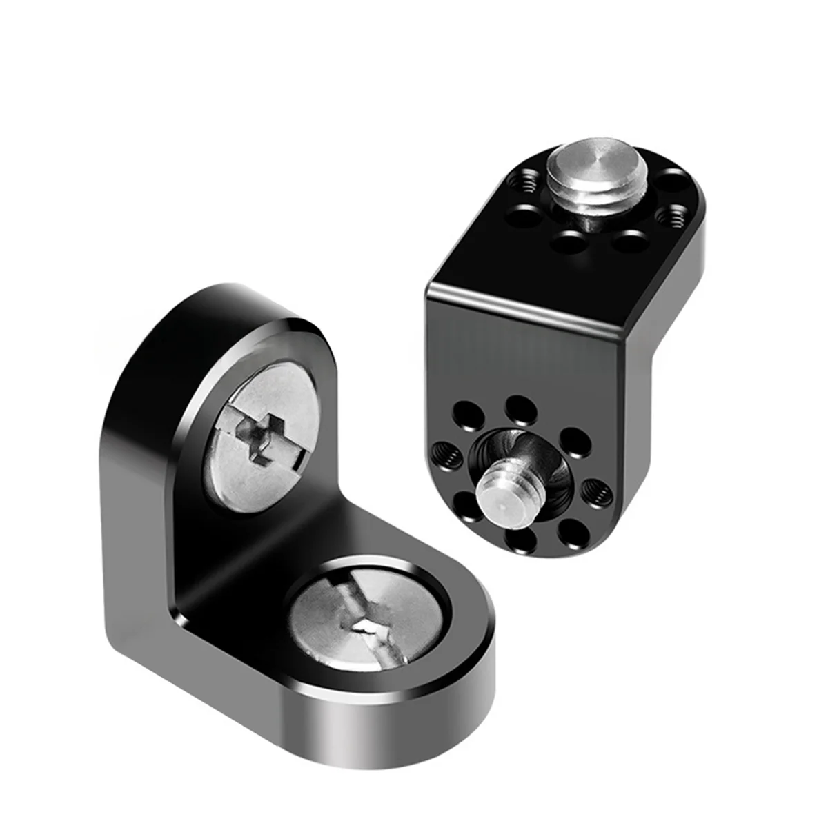 A73E-1/4 3/8 Screw Extension 90&deg; Right Angle Mount Adapter for Tripod Monitor Video Image Transmission DSLR Camera Cage