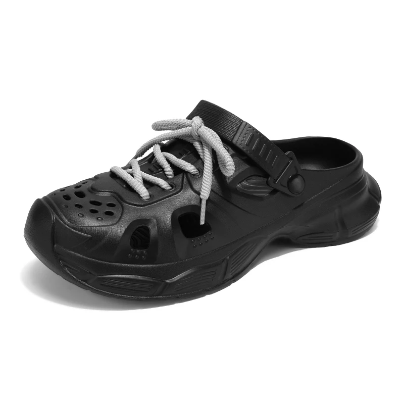 New Summer Men's Sport Beach Sandals Casual Thick Bottom Dual Use Slippers Youth Wading Shoes Breathable Slip-On Loafers