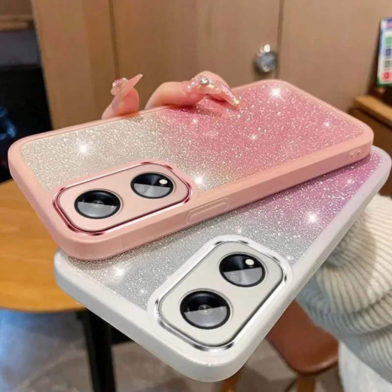 Sparkling Glitter Lens Protector Silicone Case Cover