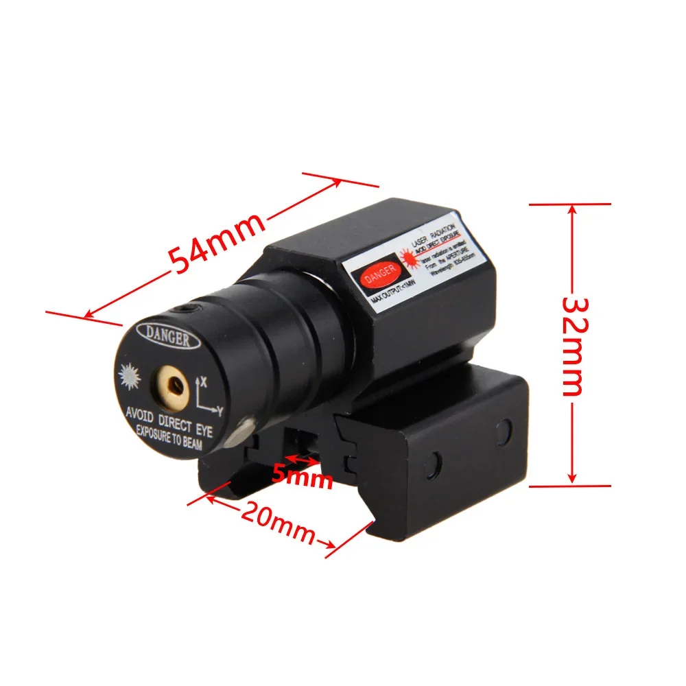 11/22mm Glock Ar15 Red Dot Sight Adjustable Red Light Sight Mini Undermount Dot Infrared Laser Hunting Accessories