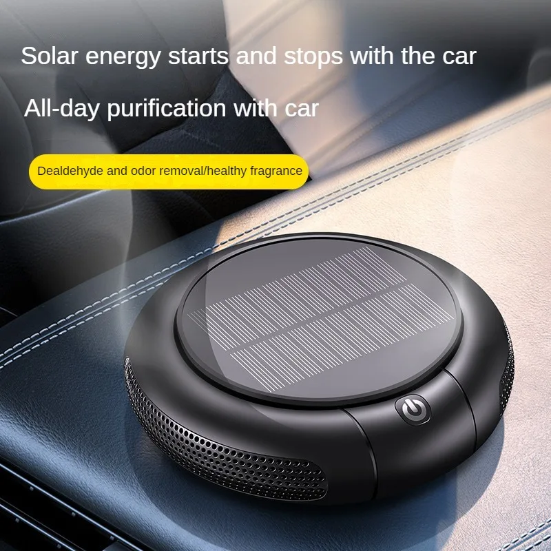 Air Purifier Negative Ion Air Purifier Solar Wireless Charging for Home and Car Filtration Dust Removal Odor Removal
