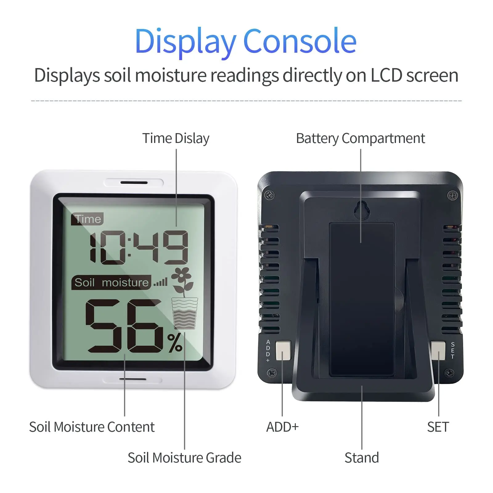 Soil Moisture Sensor ECOWITT WH0291 Soil Moisture Sensor Meter With Digital LCD Display