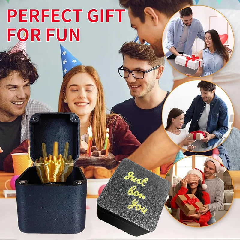 Funny Prank Gift Middle Finger Novelty for Valentines Day,Birthday Party,Wedding Decoration Gifts for Guests Christmas Adult Toy