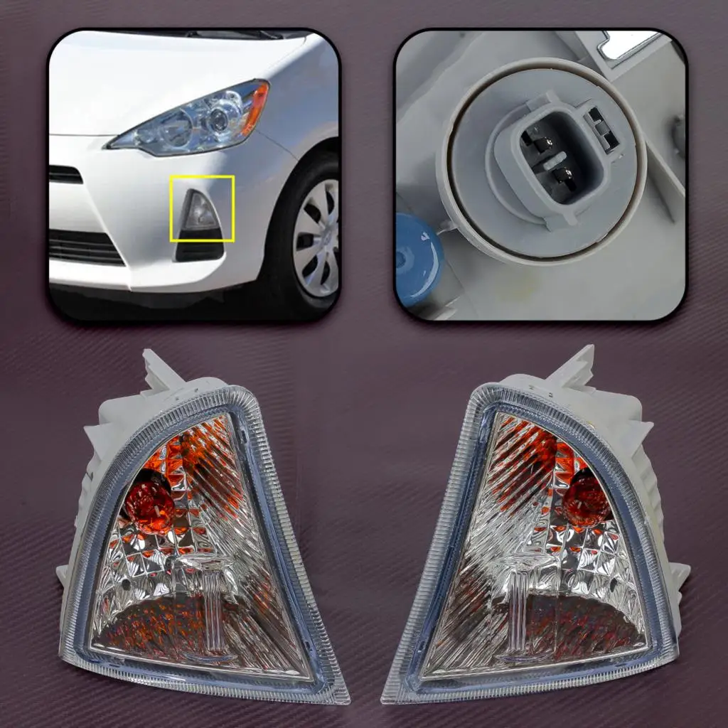 

1 пара, противотуманные фары на передний бампер для Toyota Prius C угловой