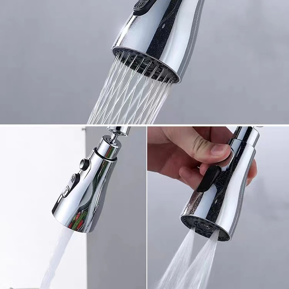 

Kitchen Sink 3-Speed Adjustable Booster Faucet Device Rotatable 360° Water Saving Device Quick Clean Sink Faucet Accessories