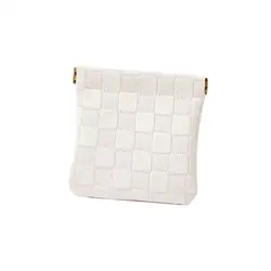 Portable PU Leather Earphone and Accessory Storage Pouch (White)