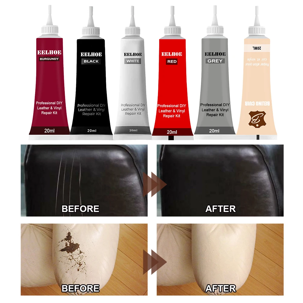 

20ml Advanced Leather Repair Gel Color Repair Car Seat Leather Complementary Repair Refurbishing Cream Paste Leather Repair Kit