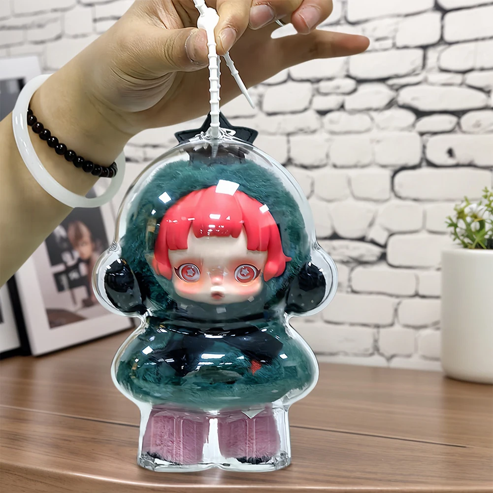 Transparent Portable Organizer Box Storage Case Protective Cover for Skull Panda Winter Movement for SP Doll