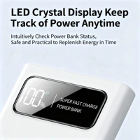 ONEPLUS 120 Вт 500000 мАч Power Bank большой емкости сверхбыстрая зарядка цифровой дисплей внешний аккумулятор для iPhone Huawei Samsung — изображение 3