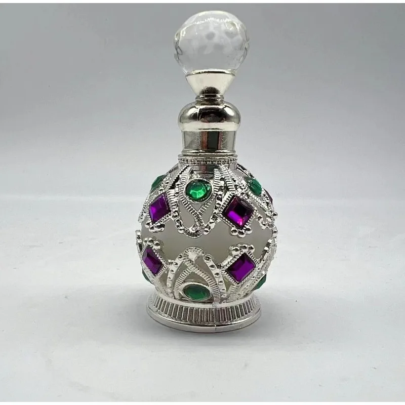 15ml Refillable Mini Essential Oil Roller Bottles – Portable Electroplated Carved Glass... - SKU CBGS1146 - UGI Packaging