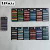 3600 Sheets Color Stickers Transparent Fluorescent Index Tabs Flags Sticky Note Page Bookmark School Office Supplies Stationery 5