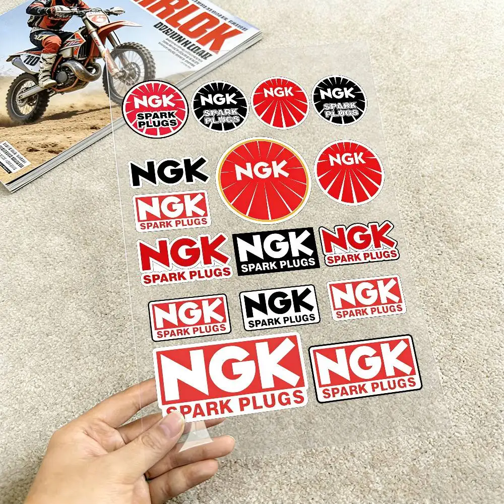 NGK 반사형 오토바이 스티커, 야간 어두운 곳에서 스쿠터 헬멧에 부착하는 3M 안전 경고 스티커