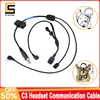 WADSN Wiress Version Comt Headset C3 Headphood Microphone PTT Cable Nylon Version Hunting Shotting Earphone Adapter 7.0 Plug New 1