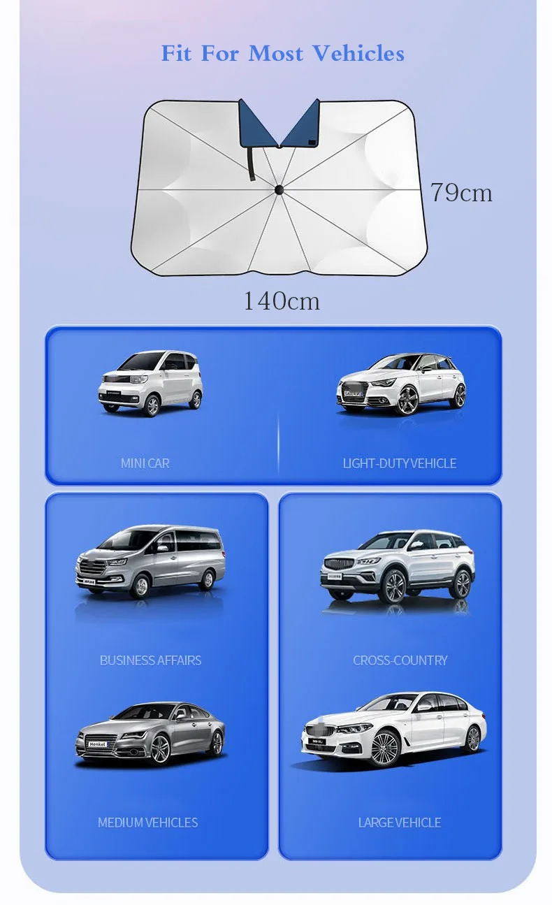Car Sunshade Umbrella Car Sun Shade Protector Parasol Summer Sun Interior Windshield Protection Accessories For Auto Shading car sunshade,windshield sunshade,windshield sun shade