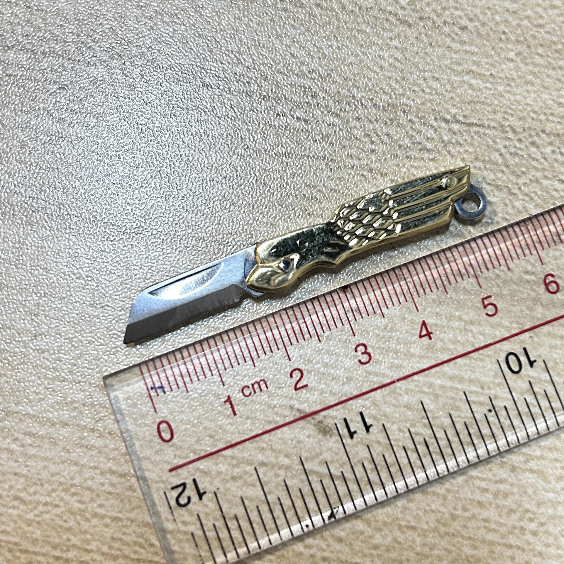 Coltello Mini Portachiavi, Lama 4 Cm Corno Di Montone - Foto 6