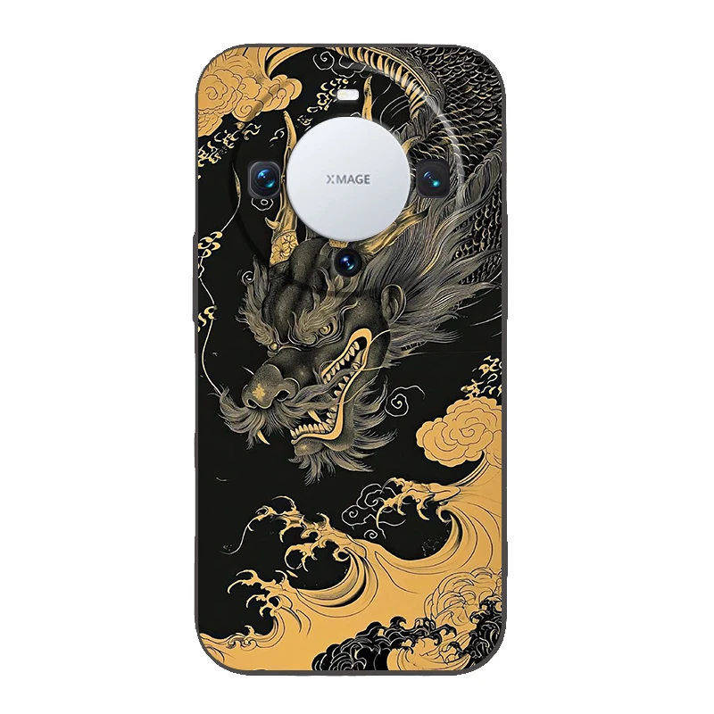 Elegant Chinese Dragon Silicone Phone Case Cover – Premium Design Protective Shell