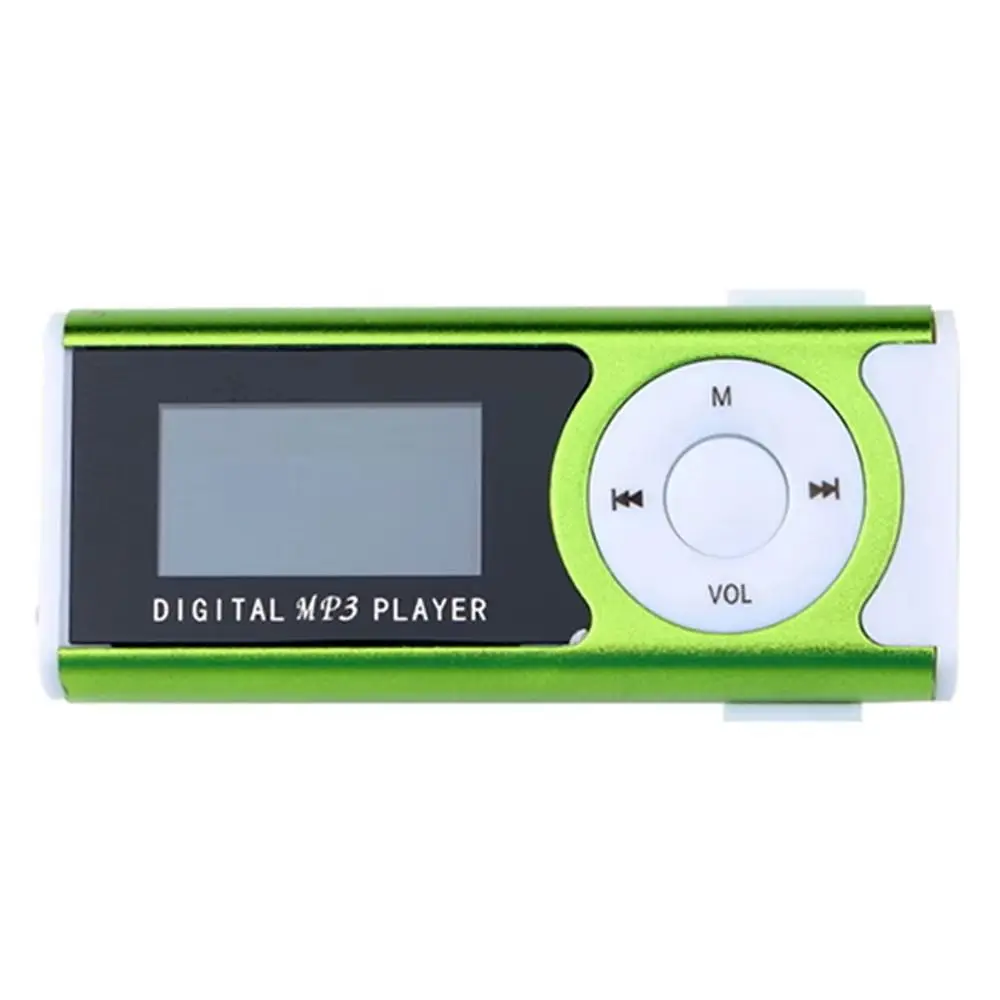 무손실 음질 휴대용 미니 MP3 플레이어 LCD 화면 카드 슬롯 USB MP3 음악 플레이어 메탈 클립 슬림 학생용 워크맨