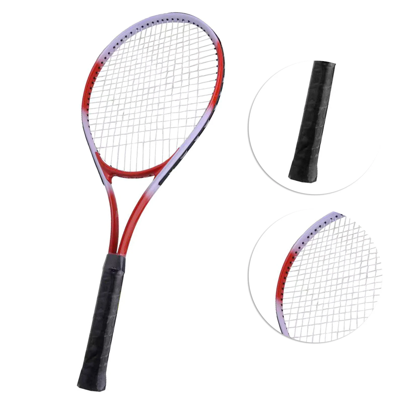 27 Inch Tennis Racket Anti Slip Single Tennis Racquet Exquisite Workmanship Competition Training Lightweight Ergonomic for Gym