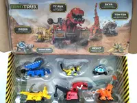 With Original Box Dinotrux Dinosaur Truck Removable Dinosaur Toy Car Mini Models Children's Gifts Dinosaur Models 1