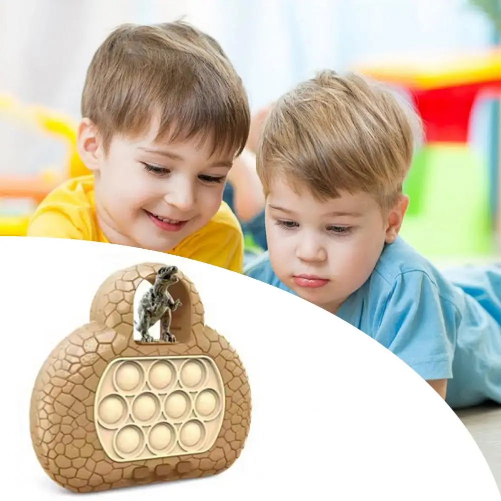 

Игрушка-динозавр с быстрым нажимом, ручной игрушечный фиджет-головоломка для детей 3-12 пузырьков для снятия стресса для мальчиков и девочек