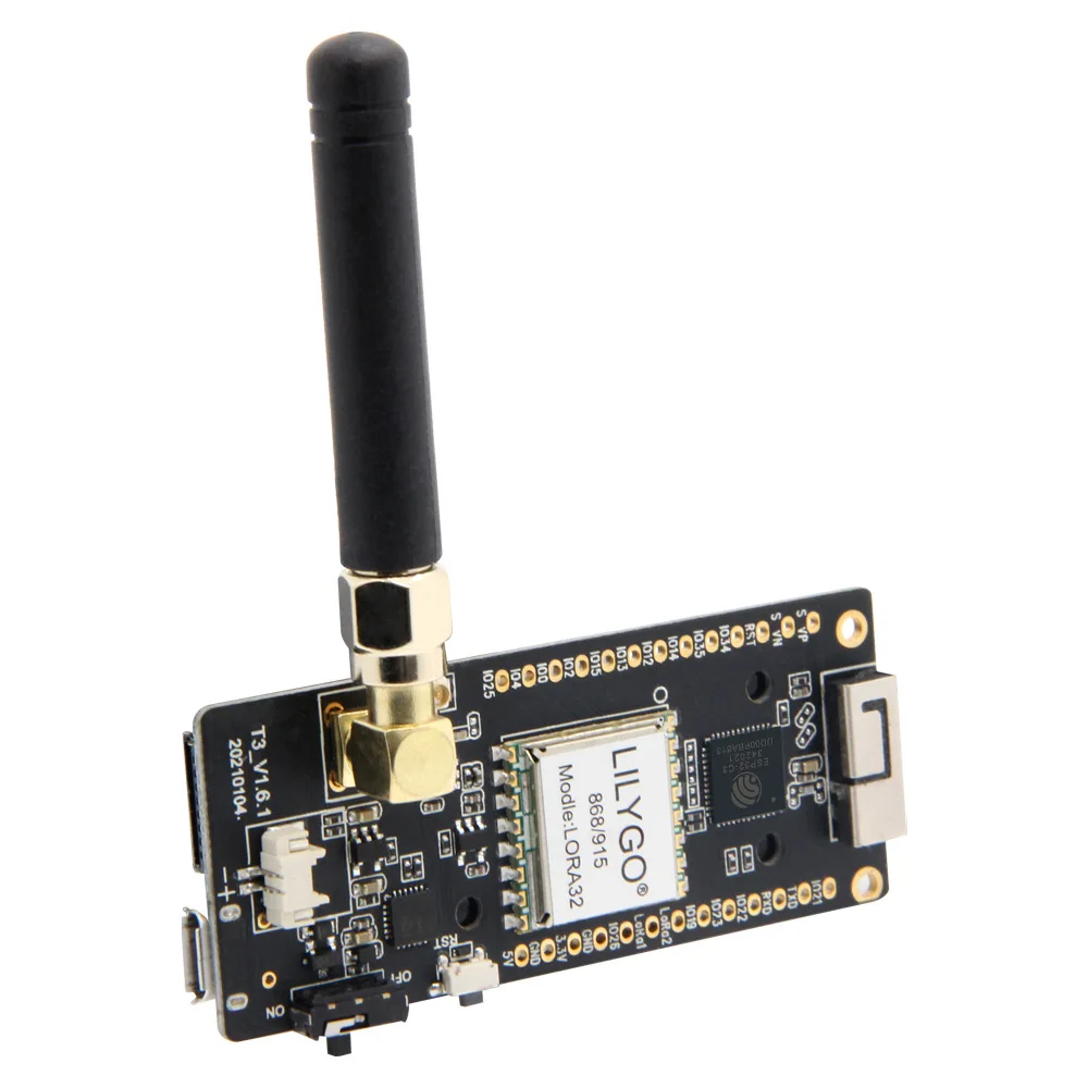 

LoRa32 V2.1 433Mhz 868Mhz 915Mhz ESP32 LoRa OLED 0.96 inch SD Card Bluetooth WIFI Wireless Module ESP-32 SMA IP5306 SPI Interfac