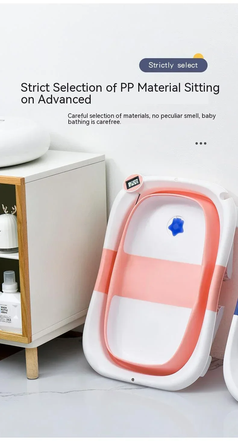 Portable Baby Bath Foldable Real-time Temperature S551701c78e7e46c8a60cb4e010bc9400o