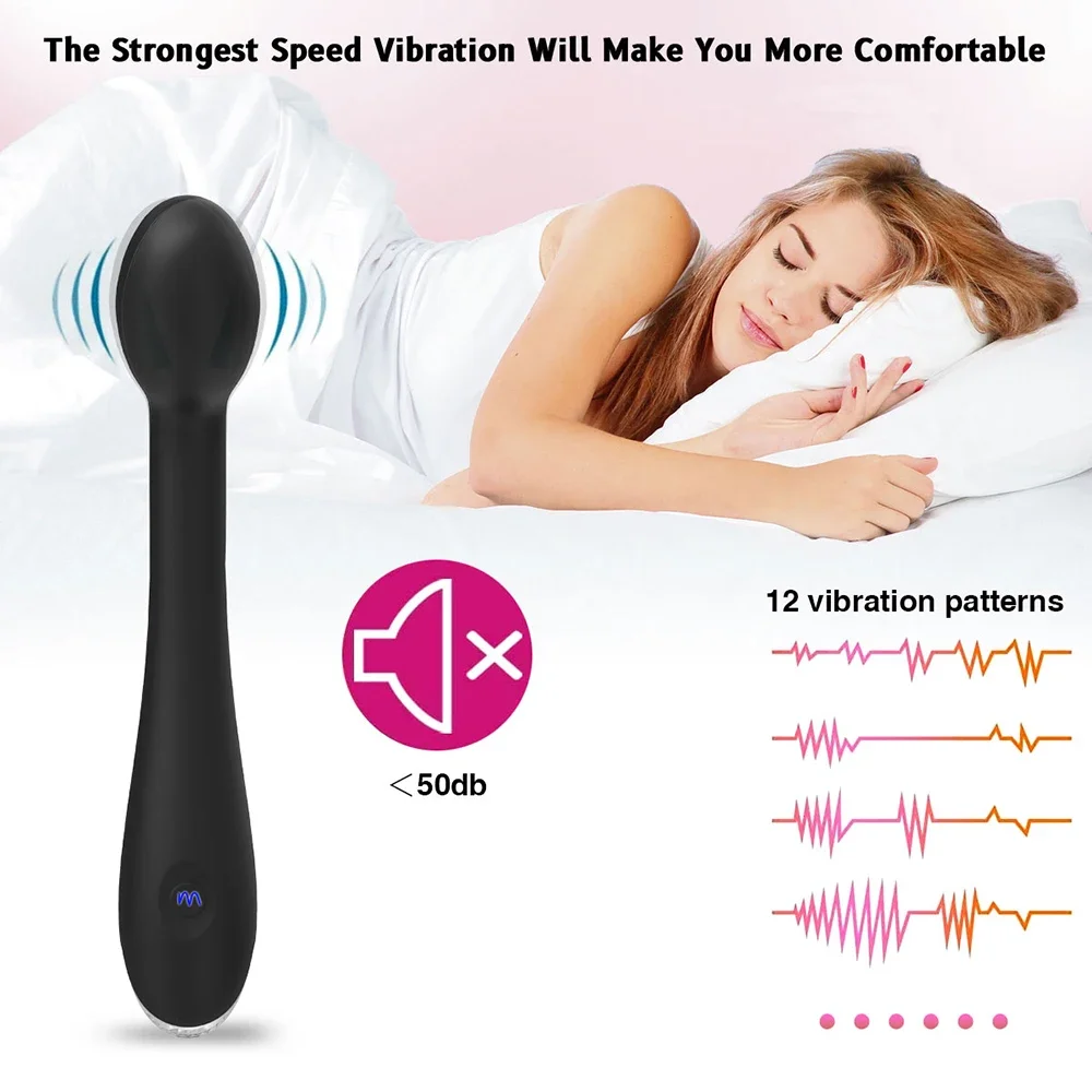 12 Speeds Anal Vibrator G spot Vibrator Adult Sex Toys for Woman Prostate Massage Butt Plug Stimulator USB Cha_voghion.com